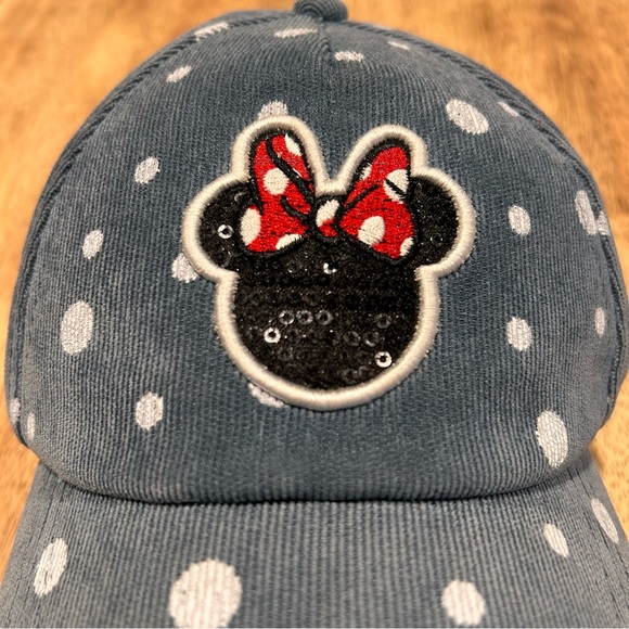 Disney Character Kids Polka Dot Ribbed Minnie Mouse Cap NWOT - Picture 6 of 8